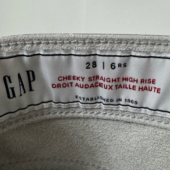 Gap High Rise Vegan Leather Cheeky Straight Pants - Picture 5 of 8